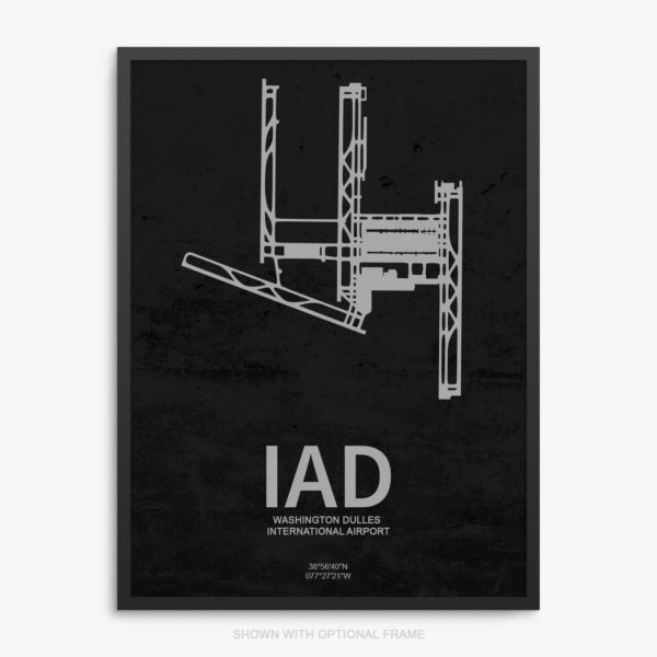 IAD Airport Poster