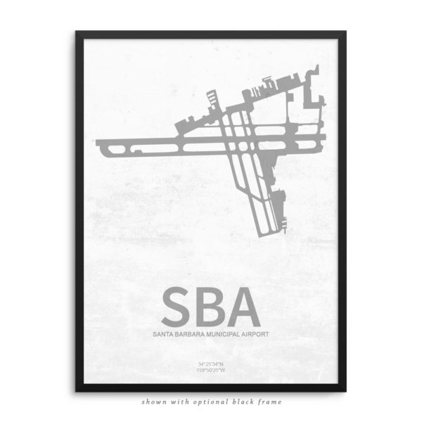 SBA Airport Poster