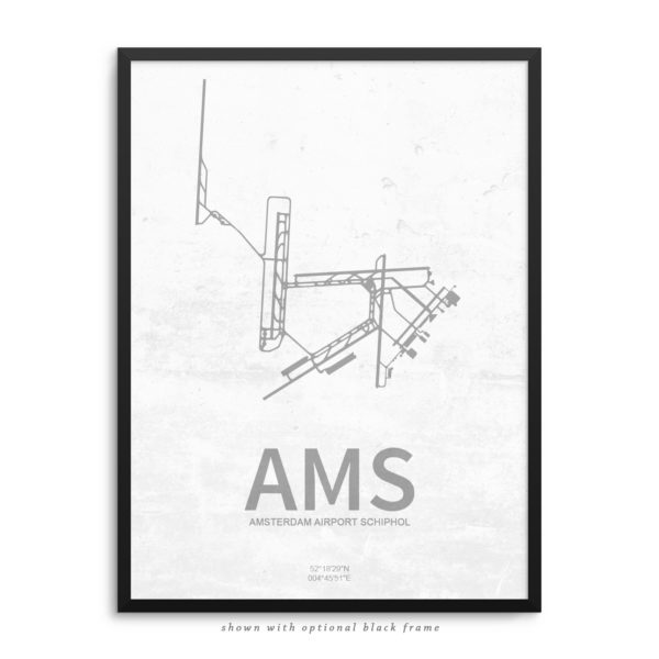 AMS Airport Poster