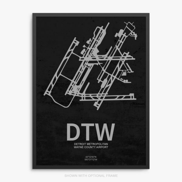 DTW Airport Poster