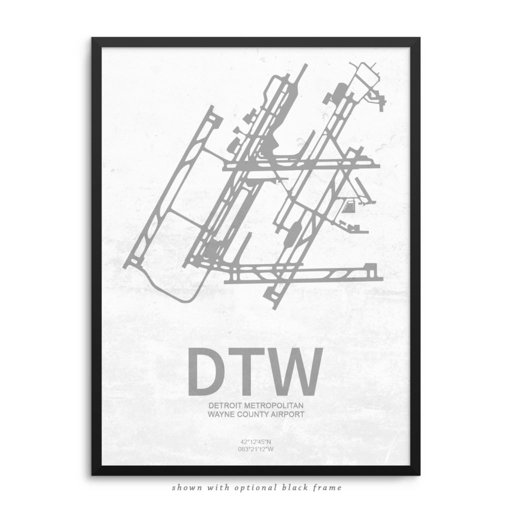 DTW Airport Poster – Airport Decor