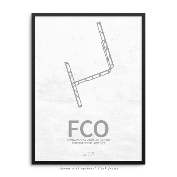 FCO Airport Poster