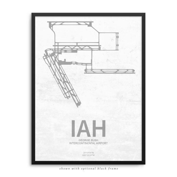 IAH Airport Poster