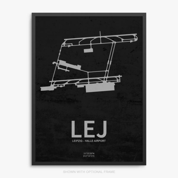 LEJ Airport Poster