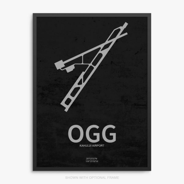 OGG Airport Poster