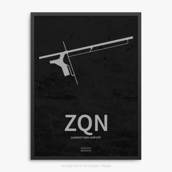 ZQN Airport Poster