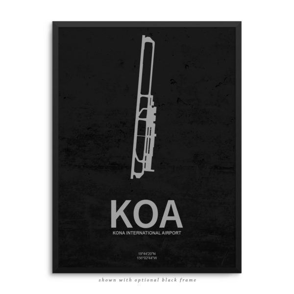 KOA Airport Poster