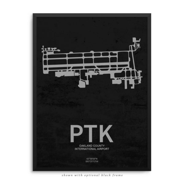 PTK Airport Poster