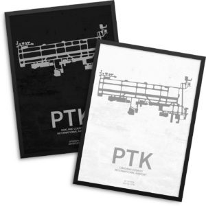 PTK Airport Poster