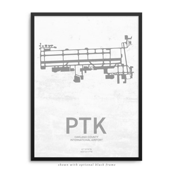PTK Airport Poster